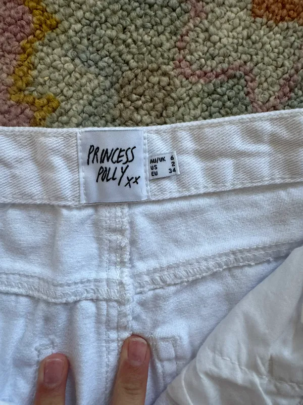 Princess Polly White Wide Leg Jeans - Image 4