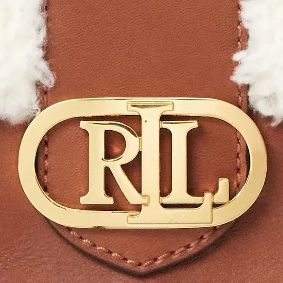 Ralph Lauren Shearling Small Addie Crossbody Handbag - Image 6