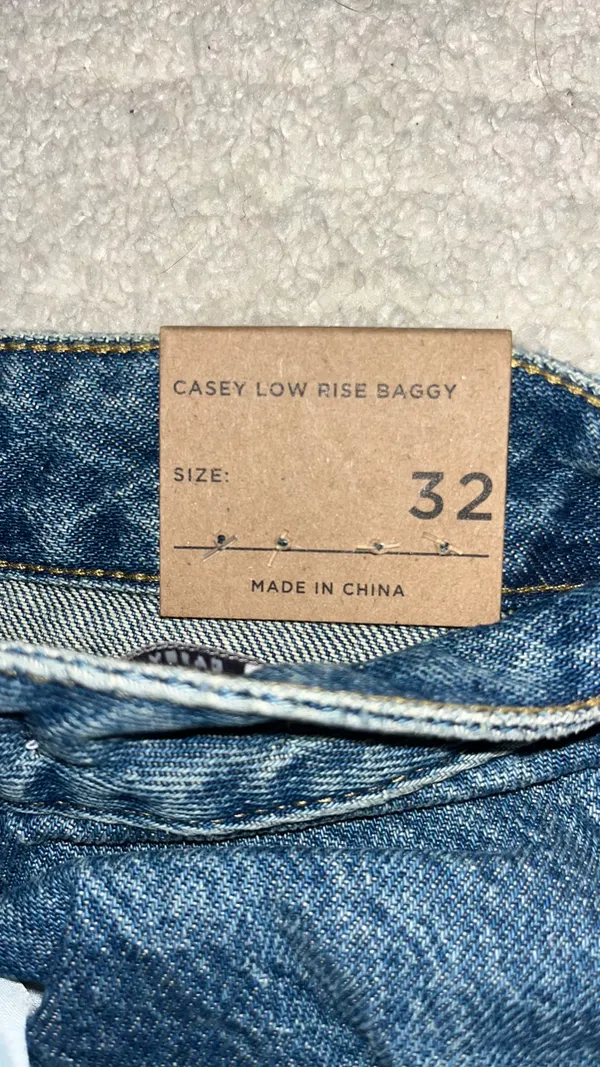 PacSun Indigo Jeans Low-Rise Baggy Short - Image 8