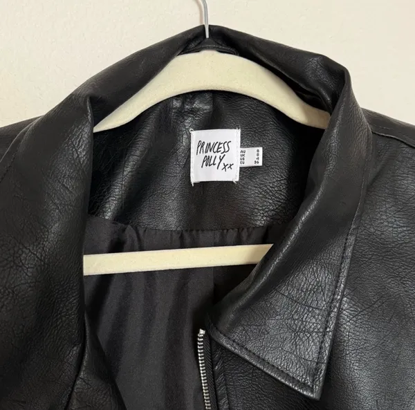 Princess Polly Goldsmith Faux Leather Jacket - Image 5