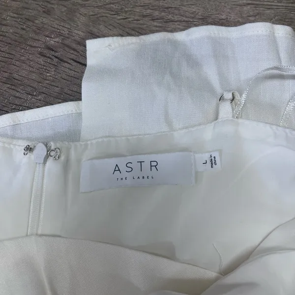 Astr Didion Cutout Sleeveless Linen‎ Blend Dress size large - Image 4