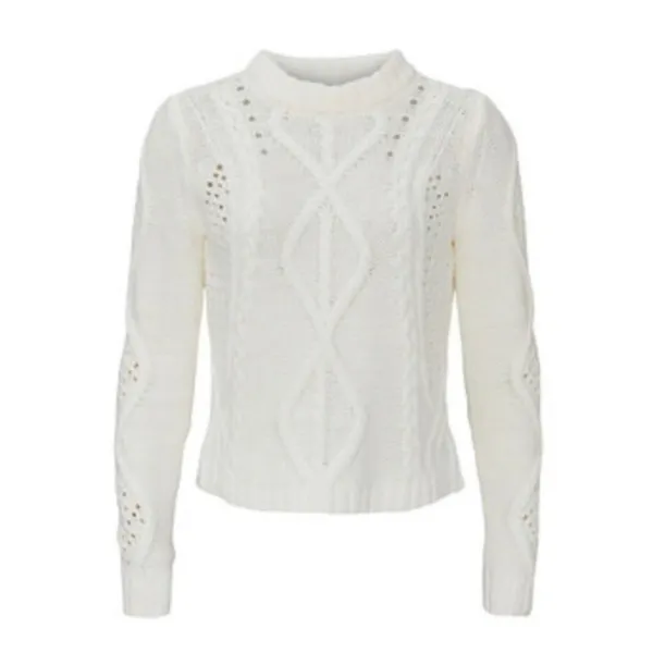Rachel Roy Adrina Crewneck Pullover in Ivory, Size L New w/o Tag - Image 2