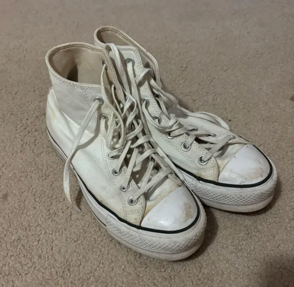 White Platform Converse High-Top - Image 4