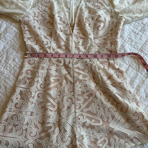 Finders Keepers Sofia Romper White Lace Bridal NEW Small - Image 8