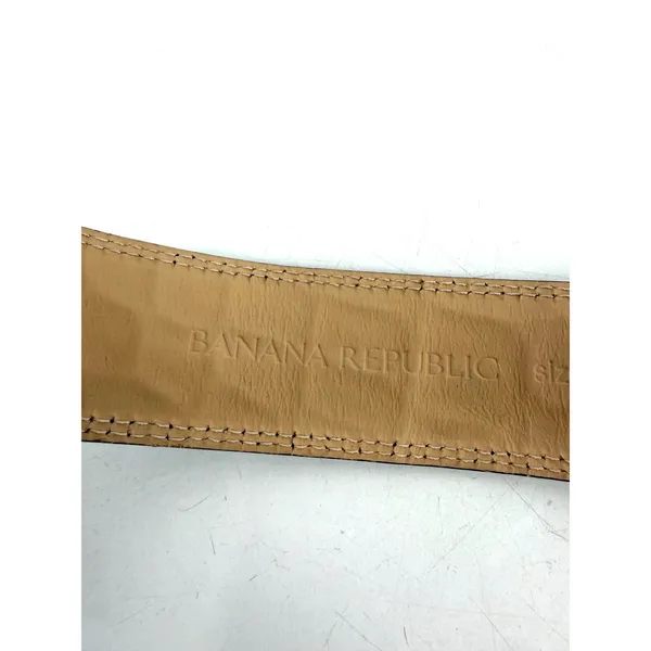 Banana Republic Belt Womens Medium Black Croc Leather Vintage Italian Y2K - Image 3