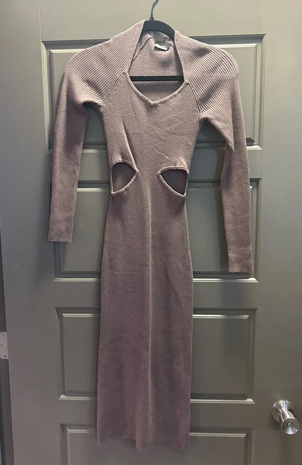 Abercrombie Midi Cut Out Sweater Dress - Image 2