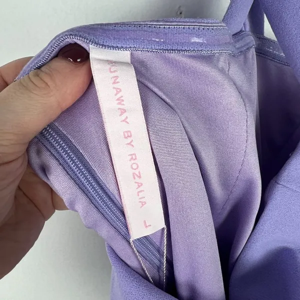 NWT Runaway by Rozalia The Flower Mini Dress Lilac Purple Size Large L NEW - Image 7