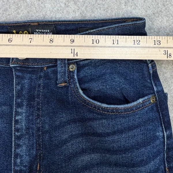 Lee Jeans Women 25 High Rise Flare Blue Boho Retro Western Indie Coastal Cowgirl - Image 8