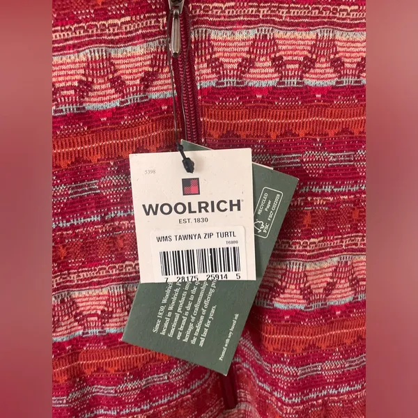 Woolrich women’s long sleeved 1/4” zip pull over‎ NWT - Image 4