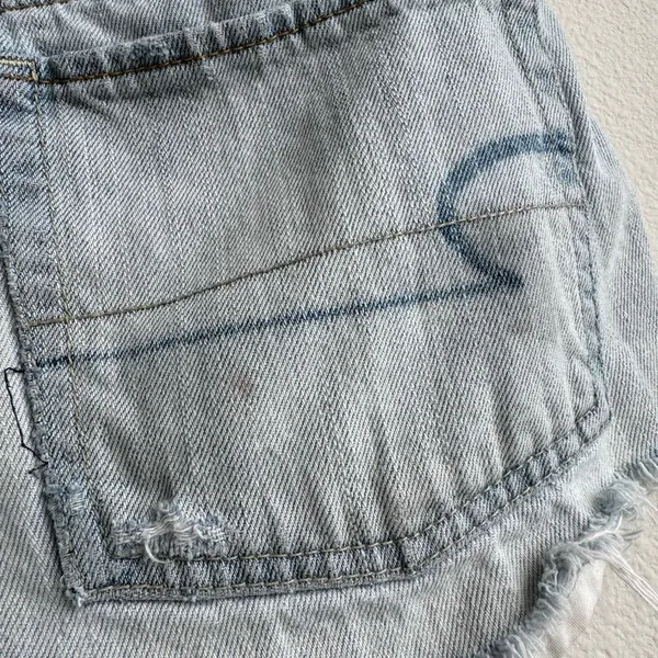 American Eagle Outfitters Shorts Size 6 Festival 2014 Distressed Cut Off Low Ris - Image 5