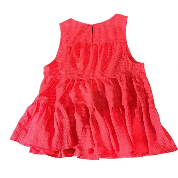 Banana‎ Republic Sleeveless Textured Tiered Blouse Size Small - Image 3