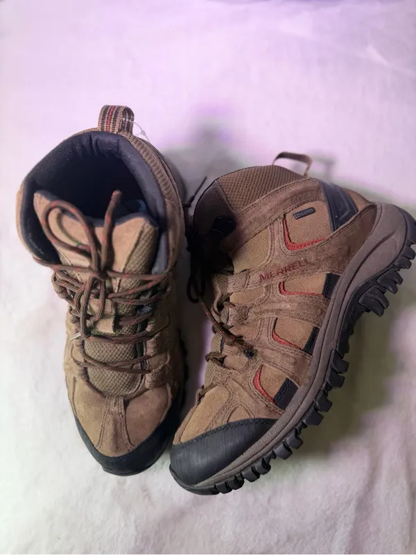 Merrell Brown and Black Men's Trail Mid Hiking Boots - Image 6
