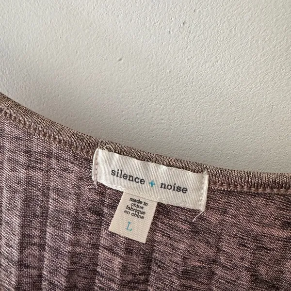 Urban Outfitters Silence‎ + Noise Gold Metallic Pleated Tank Top - Image 4