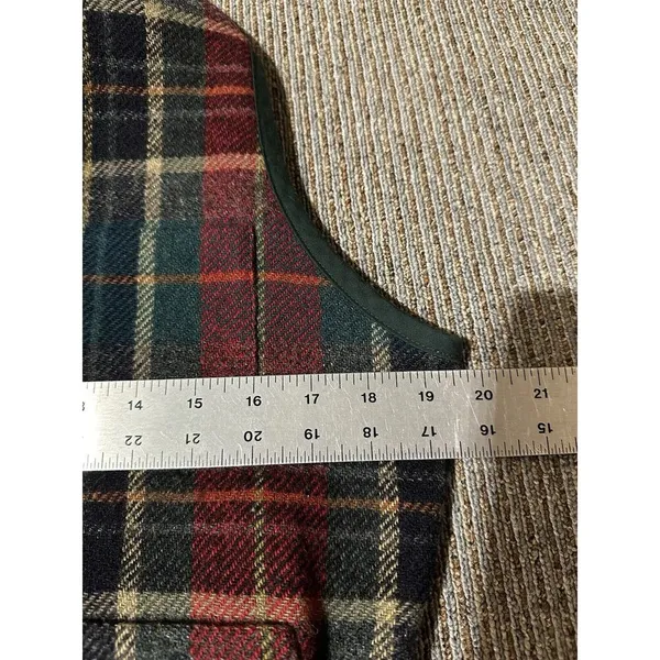 Talbots Wool Vest Women’s Small Petite Vintage Plaid Academic Prep Equestrian - Image 7