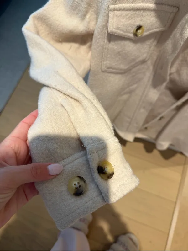 Aritzia Wilfred Free Cream Teddy Jacket - Image 7