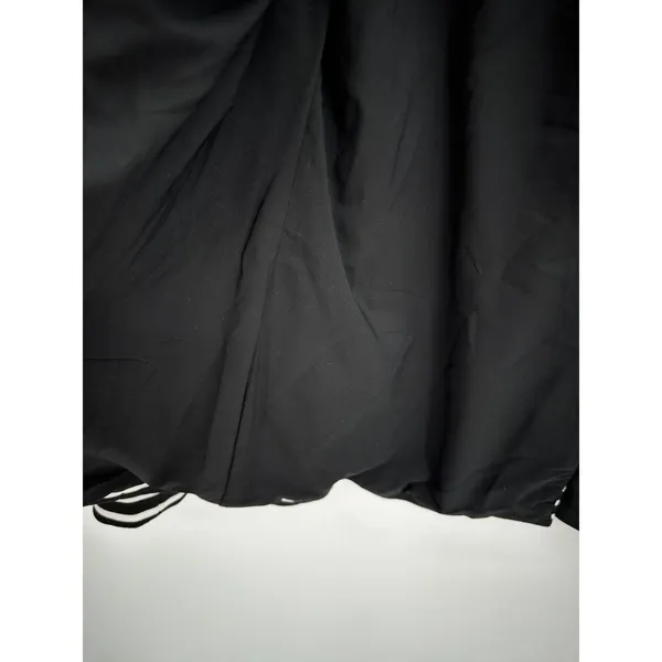Chico's Womens Striped Blazer Size M Black White Single Breasted Career‎ HG9 - Image 6