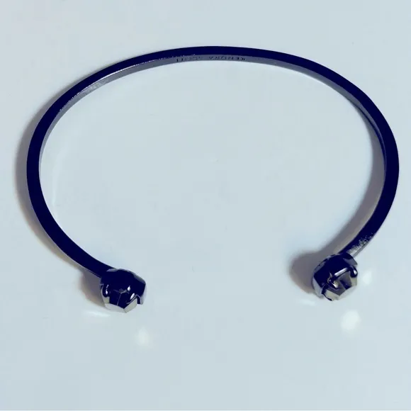 Kendra Scott Teddy Pinch Cuff‎ Gunmetal Bracelet - Image 3