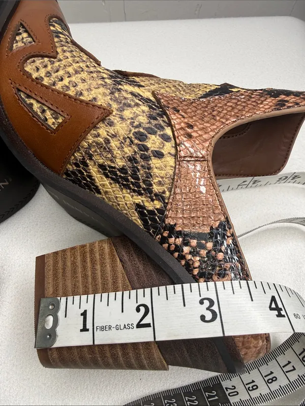 Gianni Bini "Maerren" Western Snake Print Mules - Image 7