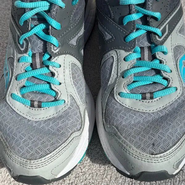 Saucony Cohesion Women’s Size 8 Gray Teal Running Shoes Athletic - Image 9