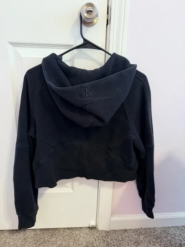 Lululemon Scuba Half-Zip Hoodie XS/S black and gold - Image 2
