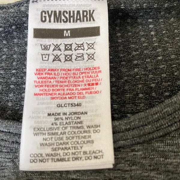 Gymshark seamless cropped long sleeve workout top - Image 2