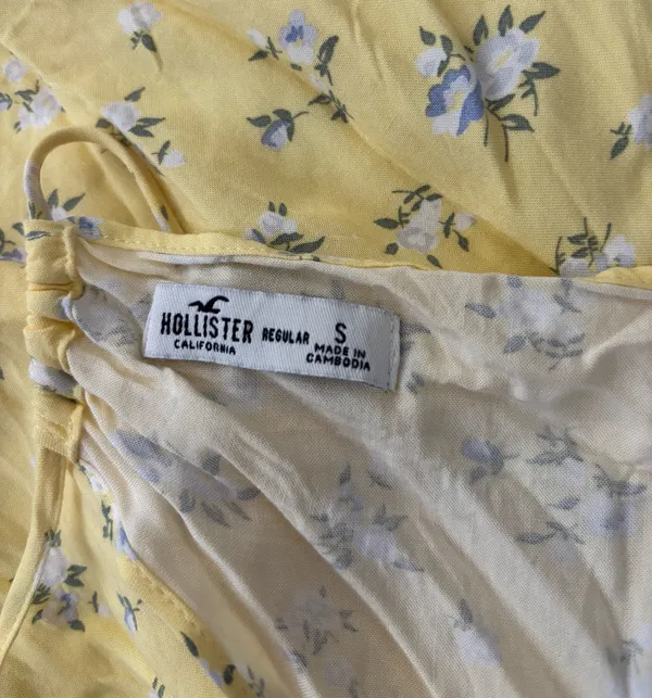 Hollister Yellow Floral Dress - Image 3