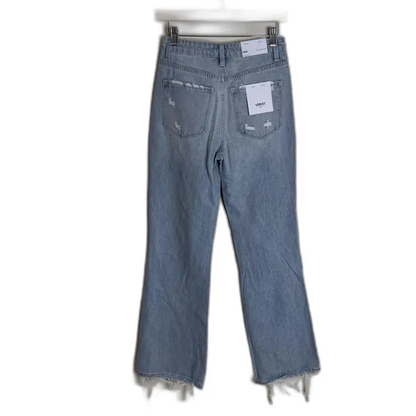 Vervet Blue Jeans Womens 26 Light Wash Leslie 90s Vintage‎ Flare Distressed - Image 8