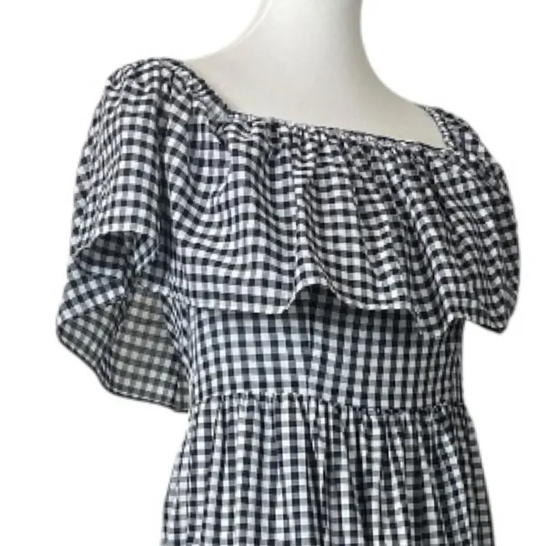 Chelsea 28 Gingham Off Shoulder Maxi Dress Women’s Size 4 Cottagecore NWT Ruffle - Image 7