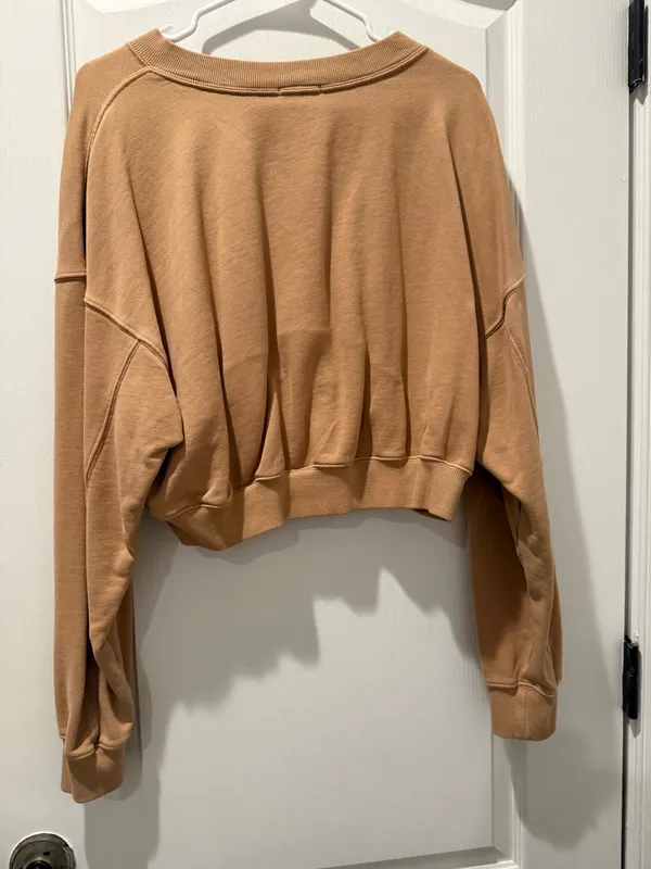 Aerie Cropped Sweatshirt OFFLINE by V-Neck - Image 2