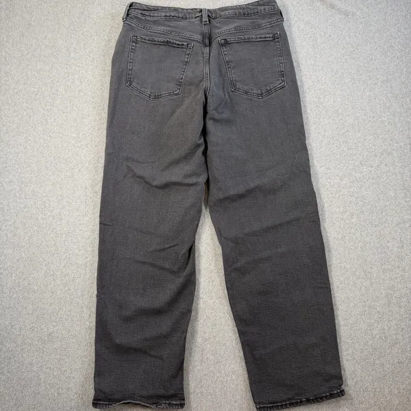 Old Navy Women's Size 12 High Rise O.G. Loose Fit Black Denim Jeans - Image 7