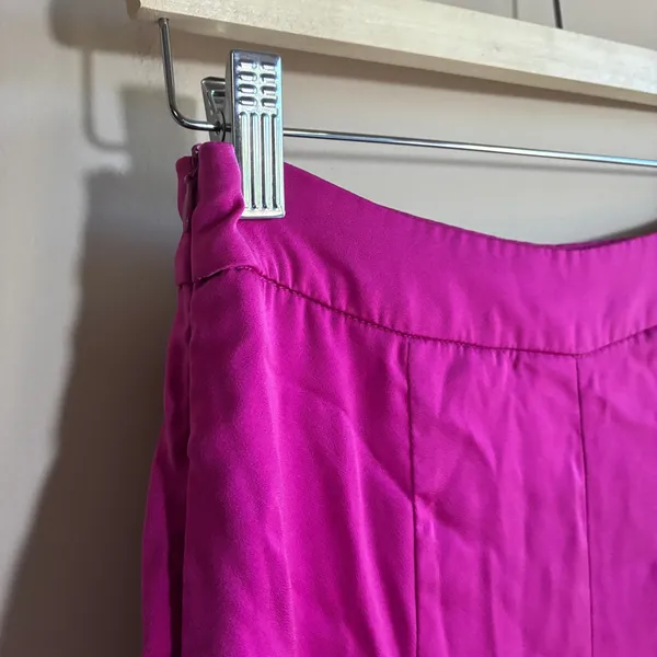 Adore Wide Leg Palazzo Pants S Magenta Pink Womens High Waisted Pockets - Image 3