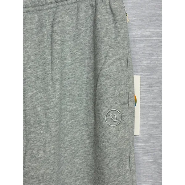 Vuori Restore Wide Leg Sweatpants Heather Grey Large Cotton Blend Lounge Pants - Image 3