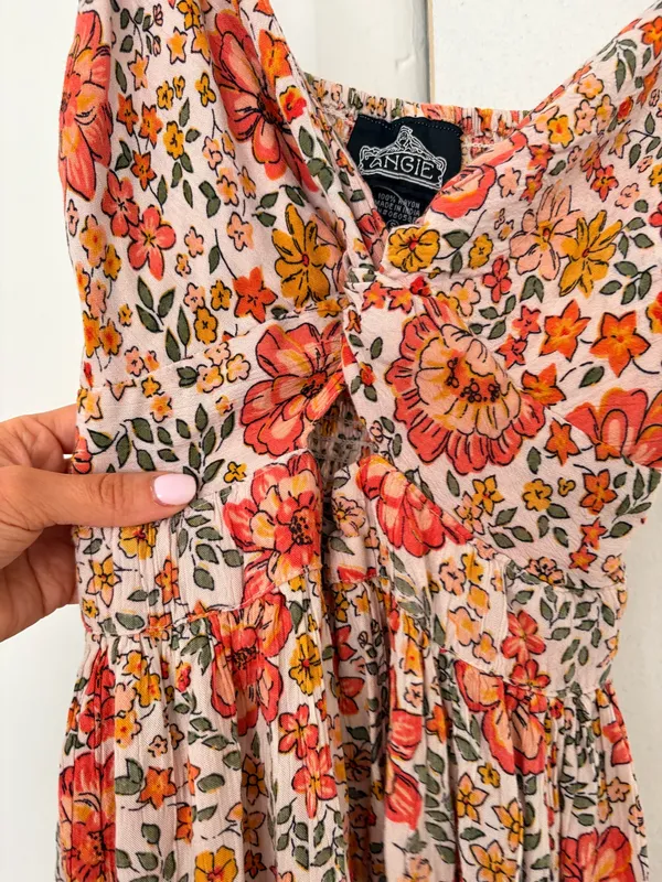 Angie Floral Summer Midi Dress Size Small - Image 2