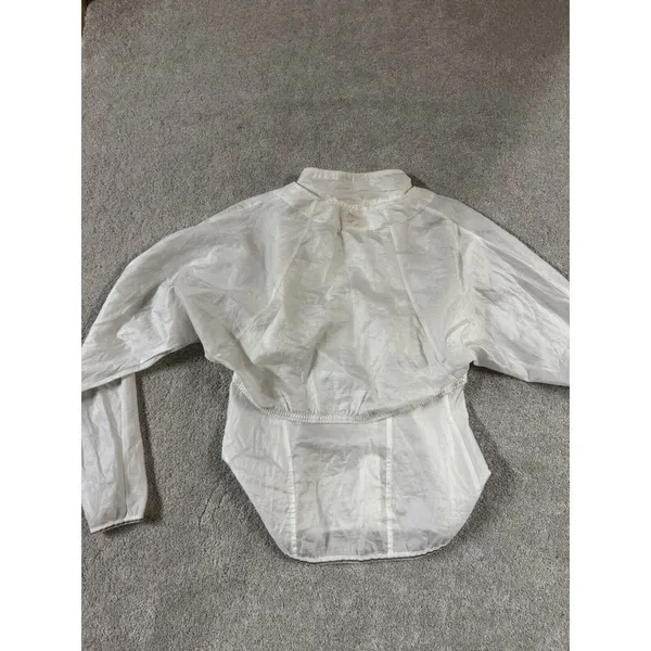 Athleta White Windbreaker 3-In-1 Vest Jacket Mesh‎ Combo Women's Size xS - Image 10