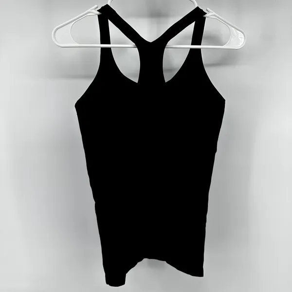 Lululemon Ebb To Street Tank Racerback Seamless Slim Wicking Lycra Black 6 - Image 5