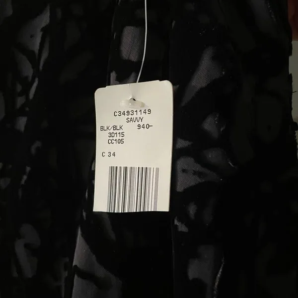 Vintage Slip Dress Y2K Jones New York‎ Women’s 4 Witchycore Goth Black Maxi NEW - Image 10