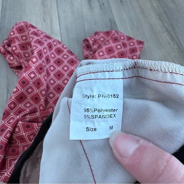 Pink Martini Geometric Patterned Trouser Pants‎ Pink Size medium - Image 5
