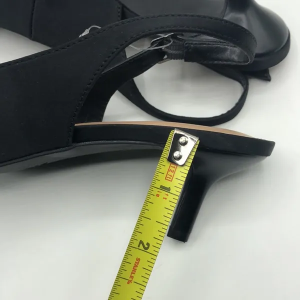 BCBGENERATION Women's Kitten Heel Pointed Toe Slingback Bow Heels Sz 7 - Image 10