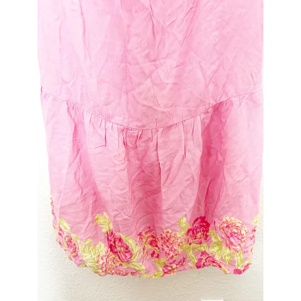Maaji Chintz Floral Lisse Long Maxi Dress Size Large Wrap Front Tie Back Vacay - Image 10