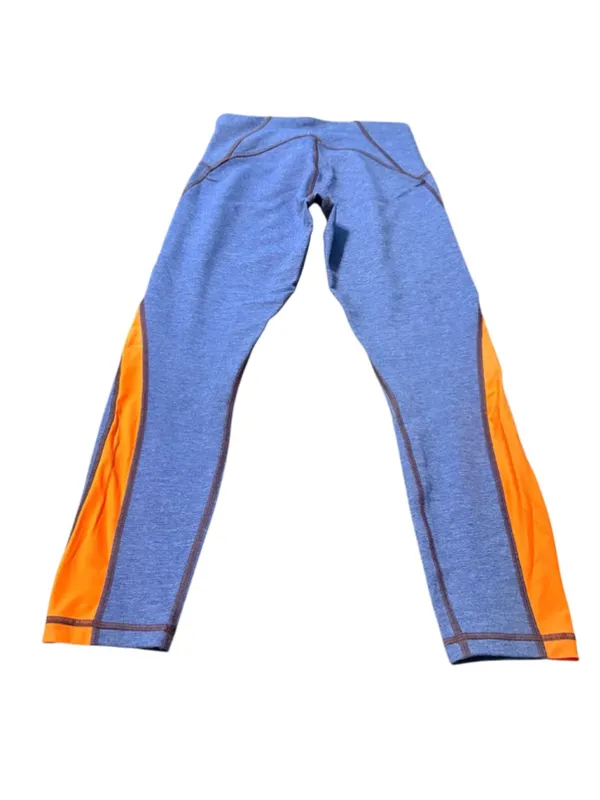 Malibu Sun Blue and Orange Workout Leggings Size XL - Image 3