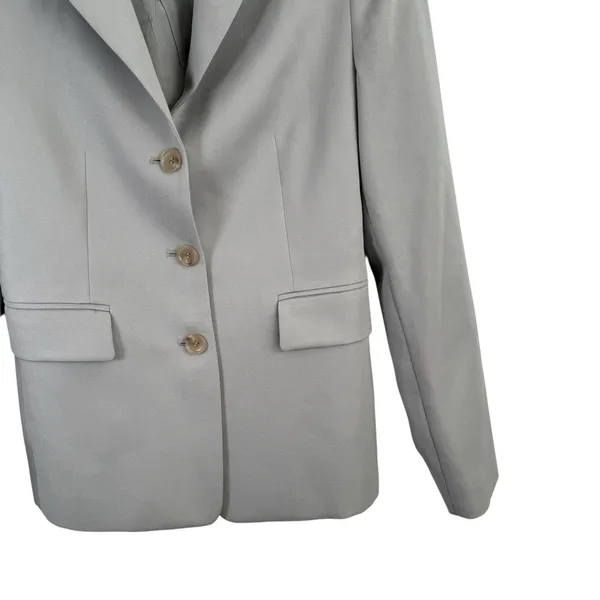 J Crew 100% Wool Blazer Green Preppy Work Office Career‎ READ Womens 4 - Image 3
