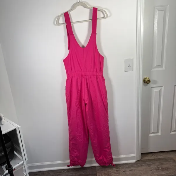 Skyr Vintage Pink Snow Bib Overalls Ski Outdoor Retro Winter NEW Womens Size 10 - Image 10