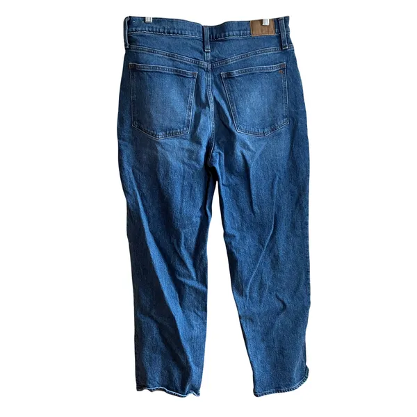 Madewell The Perfect Vintage Straight Jean 31 Blue Womens High Rise Stretch - Image 5