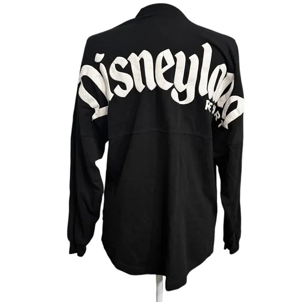 Disney Disneyland Spirit Jersey Black Pullover Sweatshirt Sz Small Oversized - Image 2
