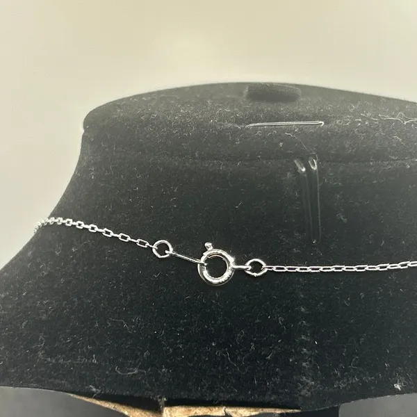 Dainty Vintage Cross Pendant Necklace Real Silver Stainless Steel Plated Womens - Image 4