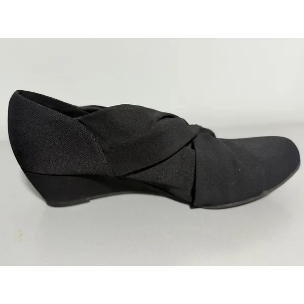 IMPO Ginny Women's 9.5M Black Sash Stretch Memory Foam Wedge Dress Shoes - Image 5