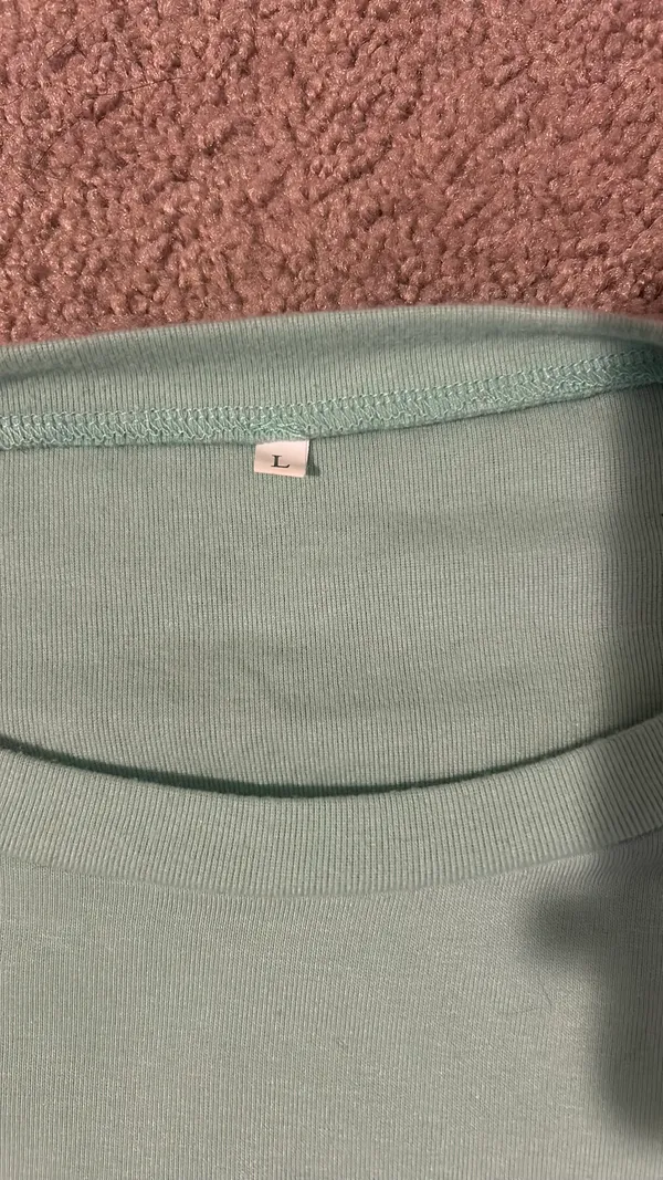 Wide Mint Green Pullover Size L - Image 5