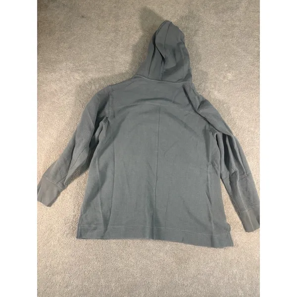 Athleta Sweater‎ Womens M Dusty Blue Hoodie Coaster Luxe Waffle Activewear - Image 10