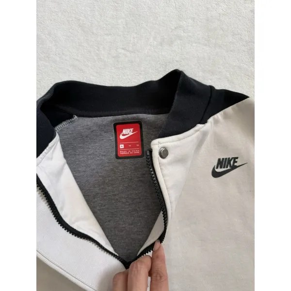 Nike SB Youth XLarge Gray Crewneck Sweatshirt Camo Swoosh Fleece Pullover - Image 5