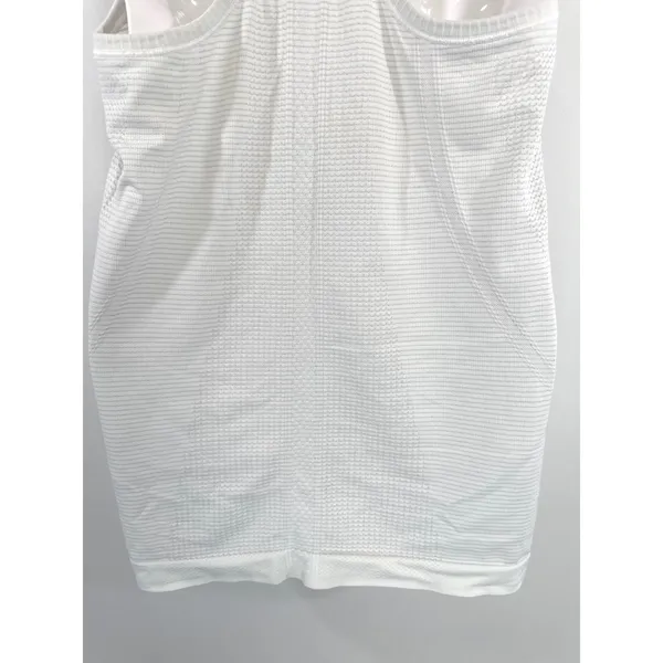 Lululemon‎ Swiftly Tech Racerback Tank Top 2.0 White Grey Stripe Size 6 Slim Fit - Image 6